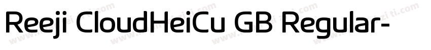 Reeji CloudHeiCu GB Regular字体转换